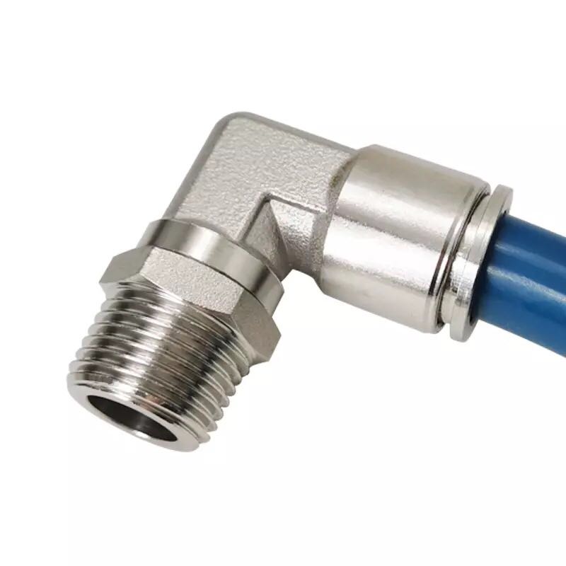 304/316 Stainless Steel Push-In Elbow Pneumatic Fitting
